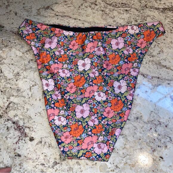 J Crew Liberty London Meadow Song Floral High Rise Cheeky Bikini Bottom S NWOT - Picture 7 of 12